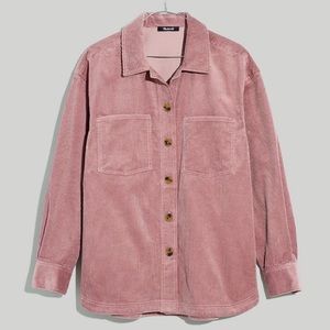 Madewell Kentwood Oversized Shirt-Jacket in Pale Thistle